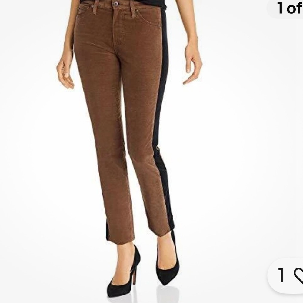 AG Mari Tuxedo Dark Bayou Brown and Black Women's Jeans